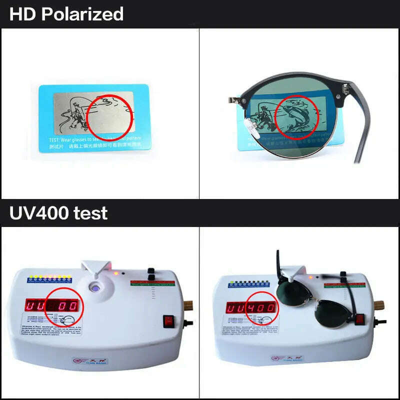 Brand Designer Women Men Polarized Sunglasses Vintage Round Lens Cool Driving Sun Glasses UV400 Oculos Cat Eyes Girl's Shades - KIMLUD