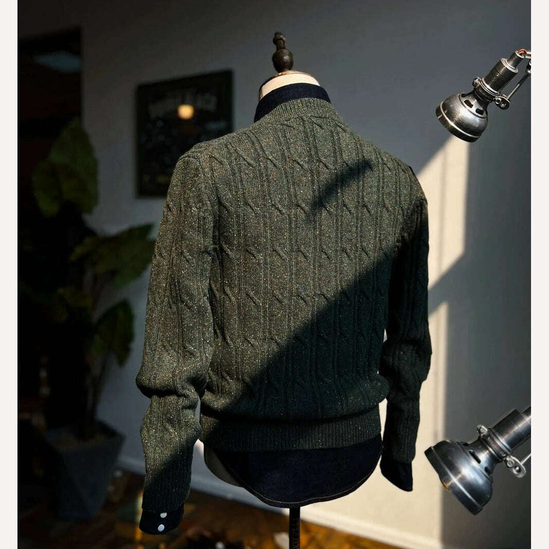 CDS440 Cidu Super Top Quality Heavy Thick 550GSM Jumper Big Flexible 80% Merino Wool Warm Pullover - KIMLUD
