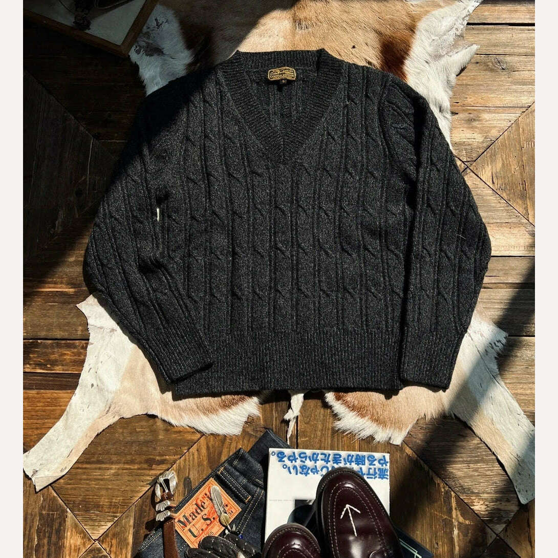 CDS440 Cidu Super Top Quality Heavy Thick 550GSM Jumper Big Flexible 80% Merino Wool Warm Pullover - KIMLUD