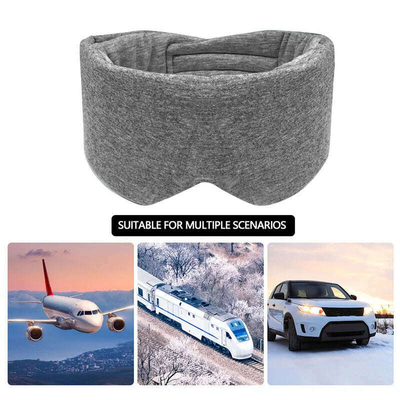 Cotton Silk Sleep Mask Blindfold Eye Cover Eye Patch Women Men Soft Portable Blindfold Travel Eyepatch Sleeping Eye Mask - KIMLUD