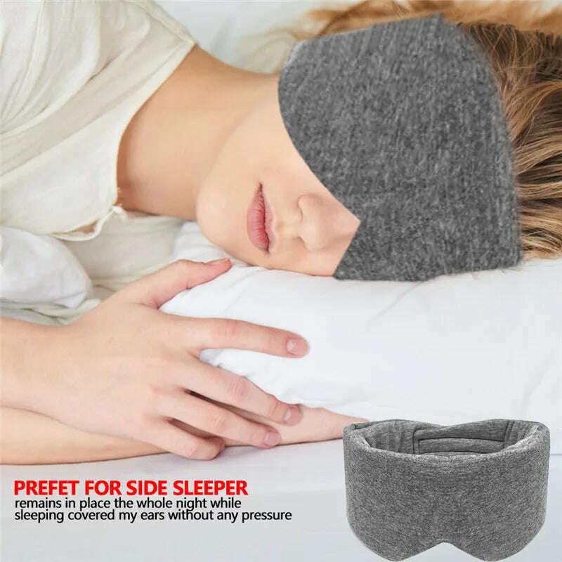 Cotton Silk Sleep Mask Blindfold Eye Cover Eye Patch Women Men Soft Portable Blindfold Travel Eyepatch Sleeping Eye Mask - KIMLUD