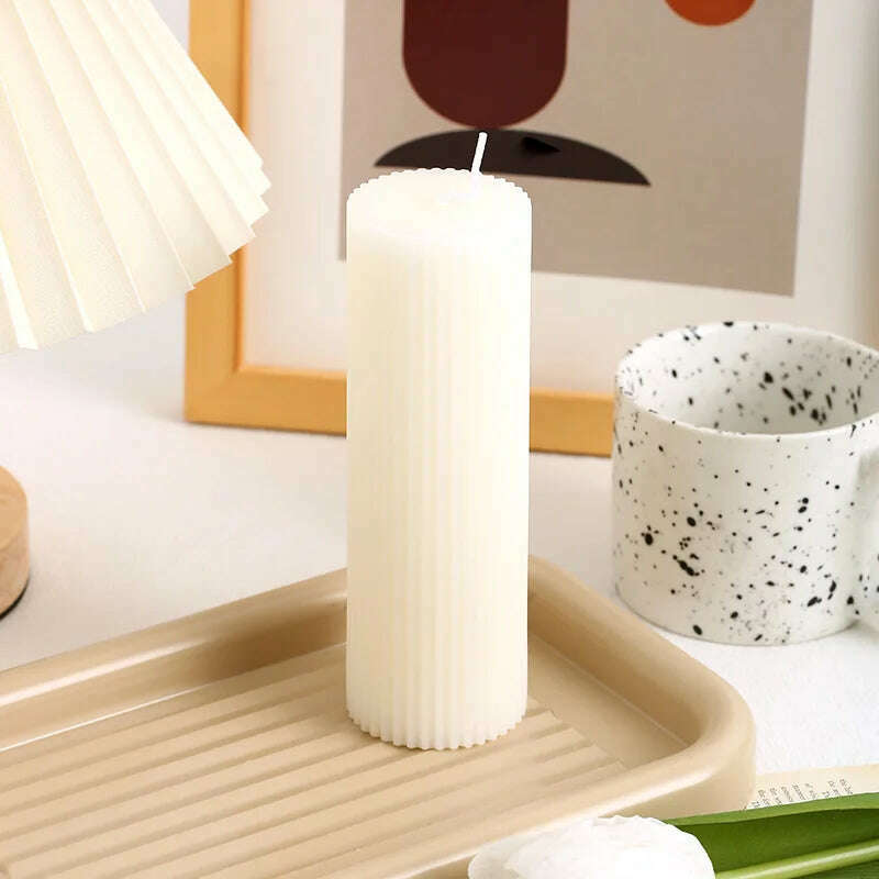 Creative wedding scented candles home decorative centerpiece long red candles new year home decor candle shooting props - KIMLUD