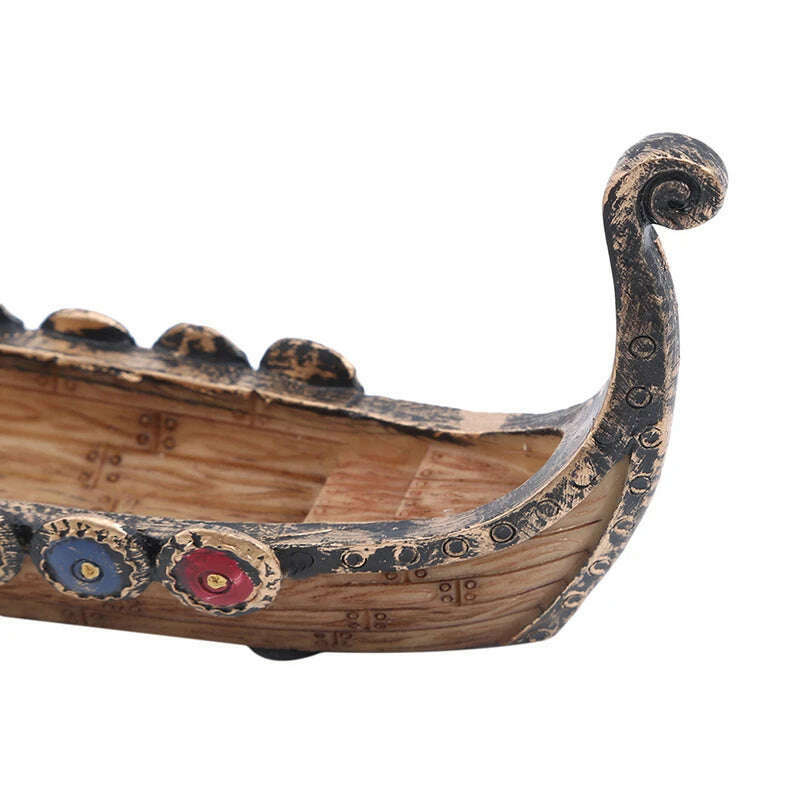 KIMLUD, Dragon Boat Incense Stick Holder Burner Hand Carved Censer Ornaments Retro Incense Burners Traditional Design Home Decoration, KIMLUD Womens Clothes