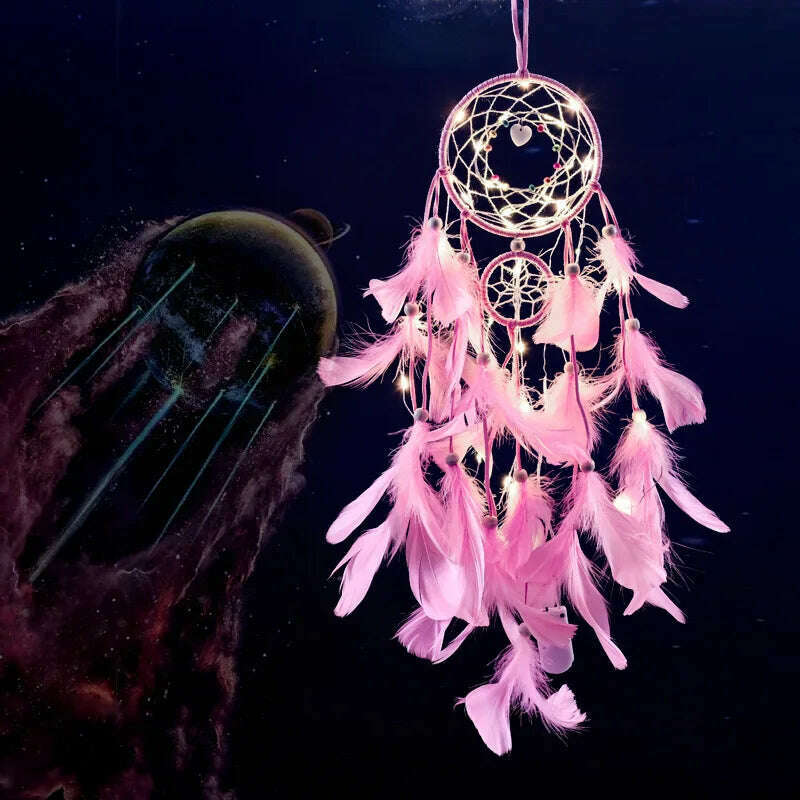 Dream Catcher Bedroom Decoration Wind Chime Pendant Bedside Decoration Mori Pendant Dream Bell Pendant Bedroom Decor - KIMLUD