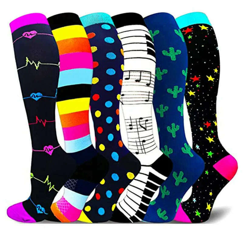 Dropship Compression Stockings Batch Socks Varicose Veins Nurse Socks Football Running Men Women Outdoor Sports Socks Unisex - KIMLUD