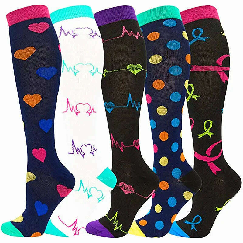 Dropship Compression Stockings Batch Socks Varicose Veins Nurse Socks Football Running Men Women Outdoor Sports Socks Unisex - KIMLUD