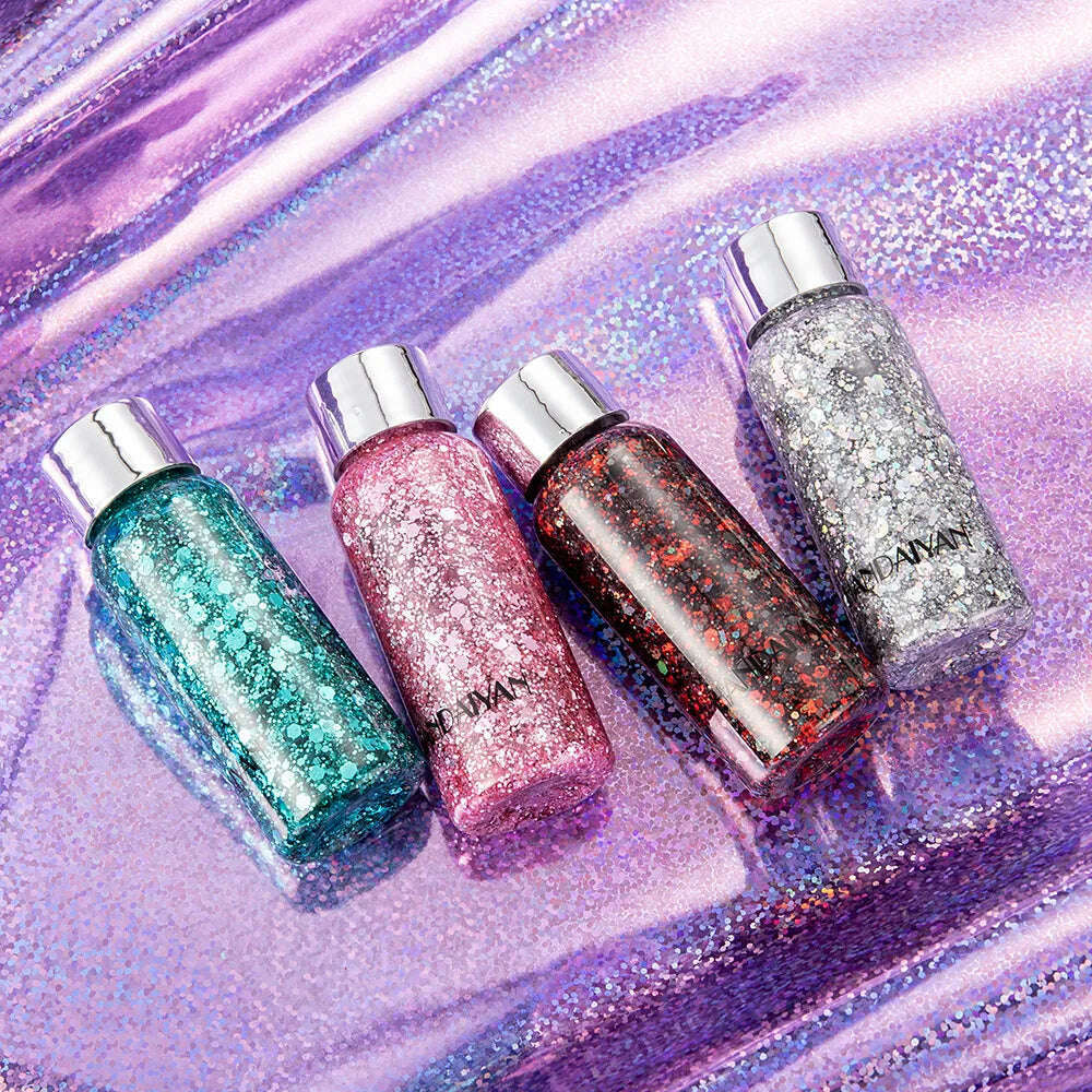 Eye Glitter Nail Hair Body Face Stickers Gel Art Loose Sequins Cream Diamond Jewels Rhinestones Makeup Decoration Party Festival - KIMLUD