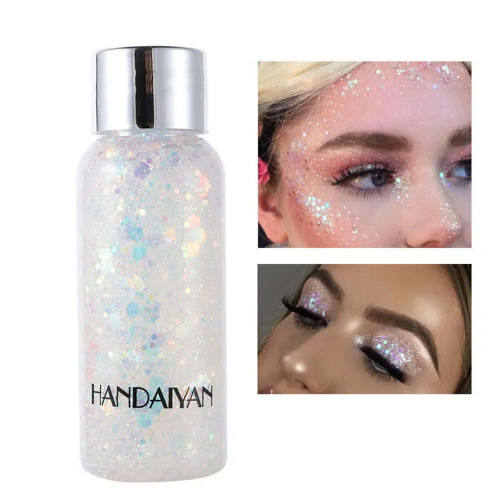Eye Glitter Nail Hair Body Face Stickers Gel Art Loose Sequins Cream Diamond Jewels Rhinestones Makeup Decoration Party Festival - KIMLUD
