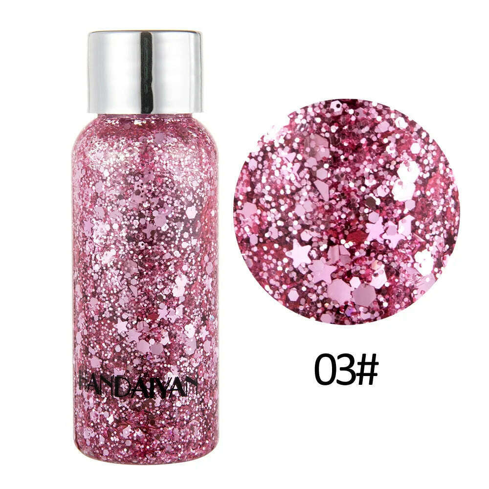 Eye Glitter Nail Hair Body Face Stickers Gel Art Loose Sequins Cream Diamond Jewels Rhinestones Makeup Decoration Party Festival - KIMLUD