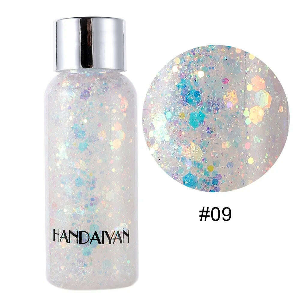 Eye Glitter Nail Hair Body Face Stickers Gel Art Loose Sequins Cream Diamond Jewels Rhinestones Makeup Decoration Party Festival - KIMLUD