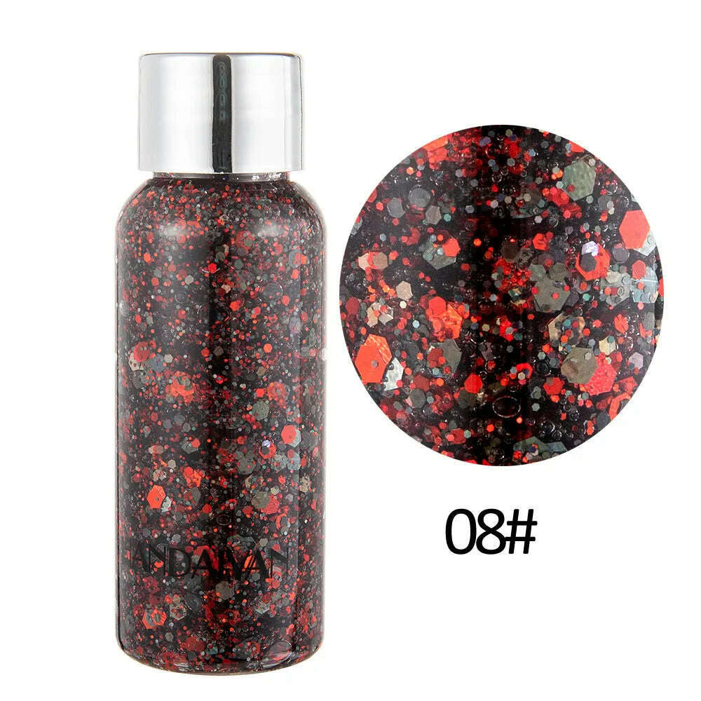 Eye Glitter Nail Hair Body Face Stickers Gel Art Loose Sequins Cream Diamond Jewels Rhinestones Makeup Decoration Party Festival - KIMLUD