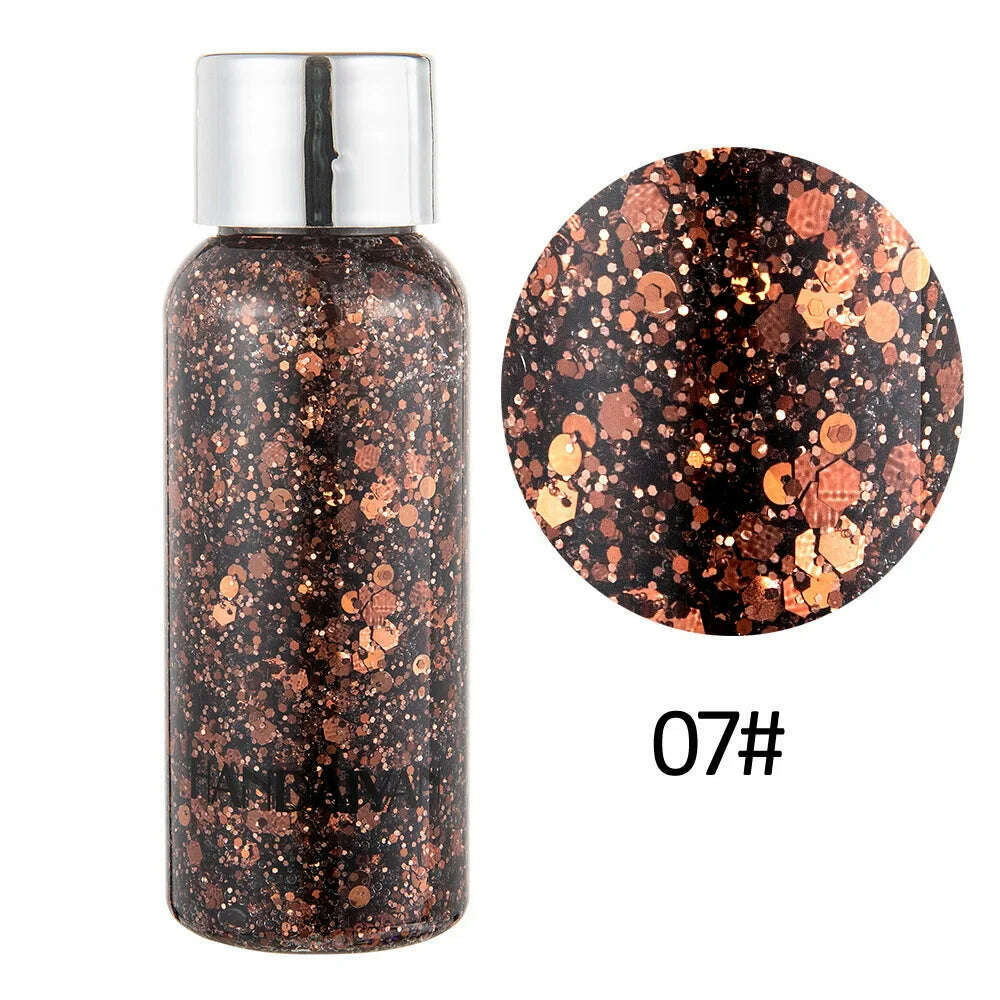 Eye Glitter Nail Hair Body Face Stickers Gel Art Loose Sequins Cream Diamond Jewels Rhinestones Makeup Decoration Party Festival - KIMLUD