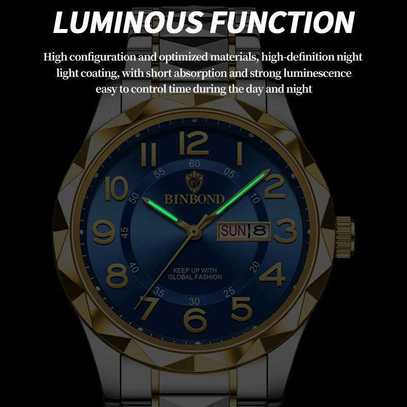 KIMLUD, Fashion Business Watch Men Warterproof Sports Mens Watch Top Brand Luxury Clock Male Quartz Wristwatch Relogio Masculino 2024, KIMLUD Womens Clothes