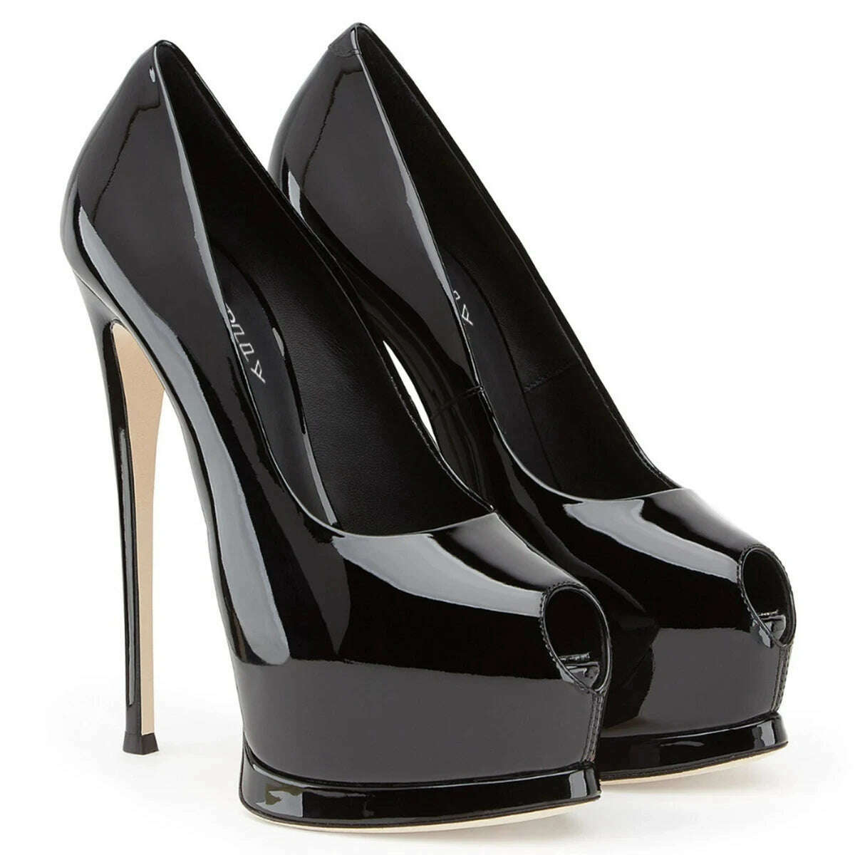 Fashion Women's Peep Toe High Heels Platform Pumps Stilettos Ladies Wedding Party Dress Shoes Blue Black Support Customized - KIMLUD