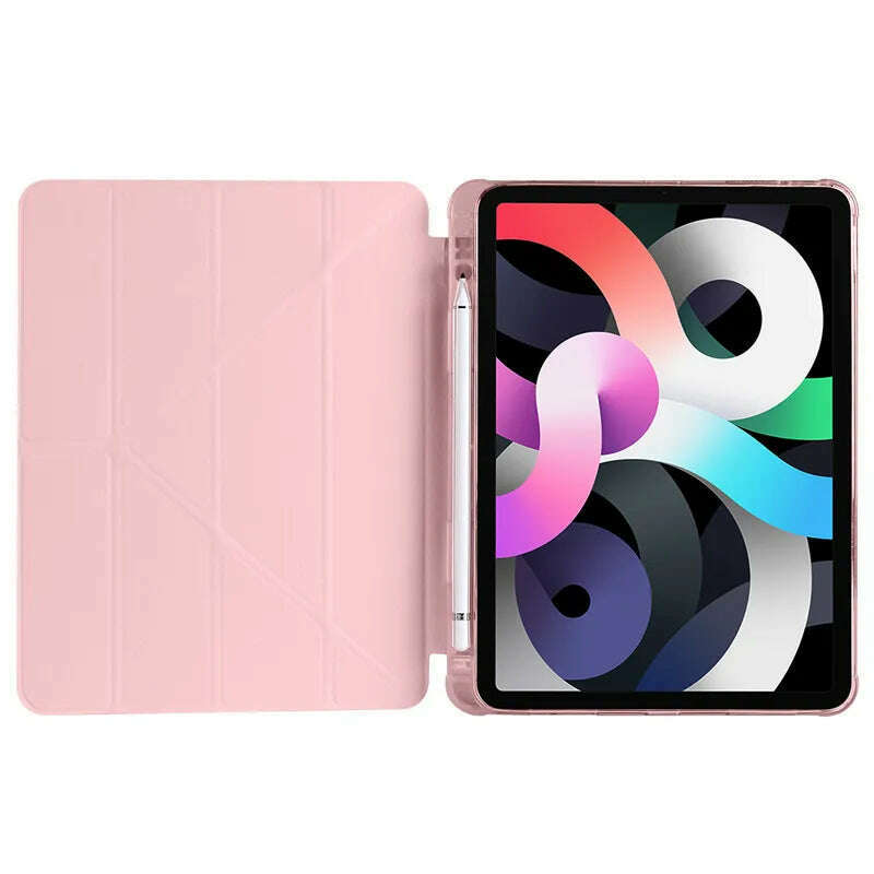 KIMLUD, For iPad Case 10th Generation PU Leather TPU Back Fold Stand Cover For iPad 10 10th Generation 10.9 inch Case with Pen Holder, KIMLUD Womens Clothes