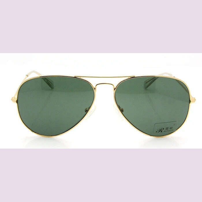 High Quality Glass Sunglasses Lens Vintage Sunglasses Men Women Gold Reflective Sunglasses UV400 Sun Glasses 55MM 58MM 2 Size - KIMLUD