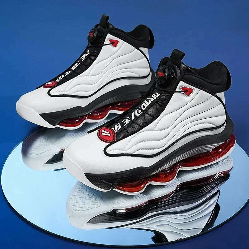 KIMLUD, High-top Men's Basketball Shoes High Quality Sneakers Fashion High Street Sports Shoes Air Cushioning Basketball Training Shoes, KIMLUD Womens Clothes