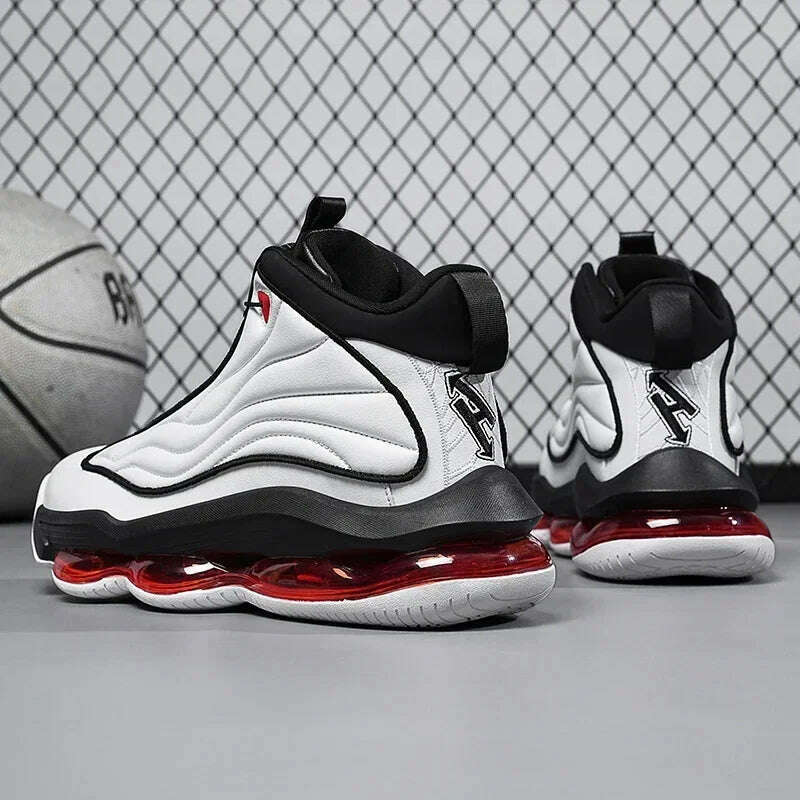 KIMLUD, High-top Men's Basketball Shoes High Quality Sneakers Fashion High Street Sports Shoes Air Cushioning Basketball Training Shoes, KIMLUD Womens Clothes