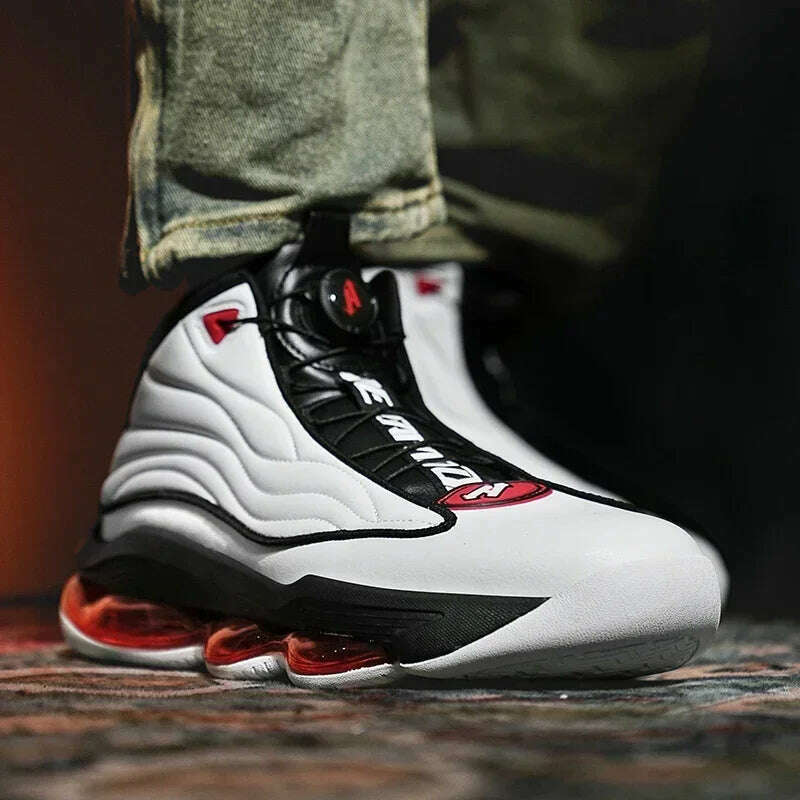 KIMLUD, High-top Men's Basketball Shoes High Quality Sneakers Fashion High Street Sports Shoes Air Cushioning Basketball Training Shoes, KIMLUD Womens Clothes