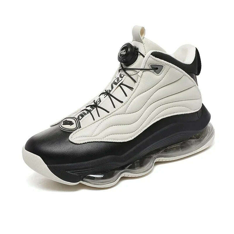 KIMLUD, High-top Men's Basketball Shoes High Quality Sneakers Fashion High Street Sports Shoes Air Cushioning Basketball Training Shoes, KIMLUD Womens Clothes