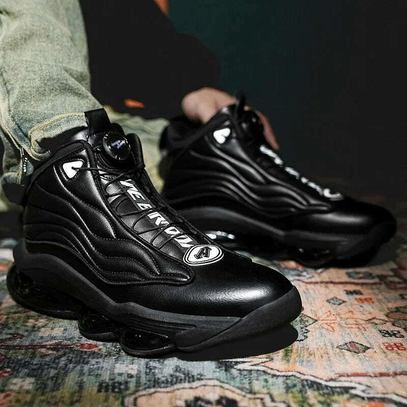 KIMLUD, High-top Men's Basketball Shoes High Quality Sneakers Fashion High Street Sports Shoes Air Cushioning Basketball Training Shoes, KIMLUD Womens Clothes