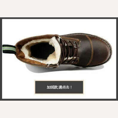 Hiking shoes Men Hunting Boots Tactical shoes Desert Combat Ankle Waterproof sneakers Leather Snow walking high-top Women's shoe - KIMLUD