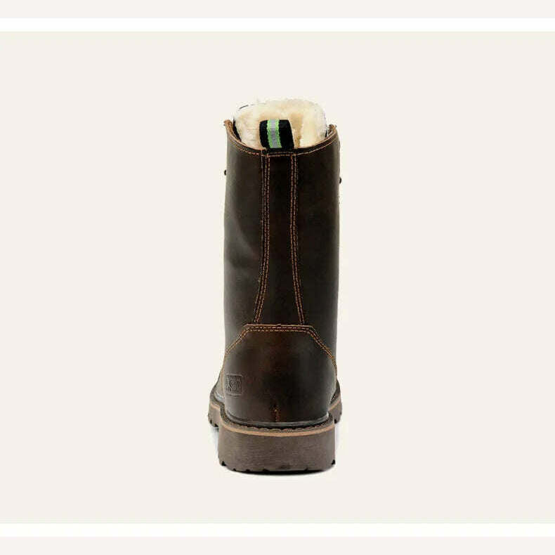 Hiking shoes Men Hunting Boots Tactical shoes Desert Combat Ankle Waterproof sneakers Leather Snow walking high-top Women's shoe - KIMLUD