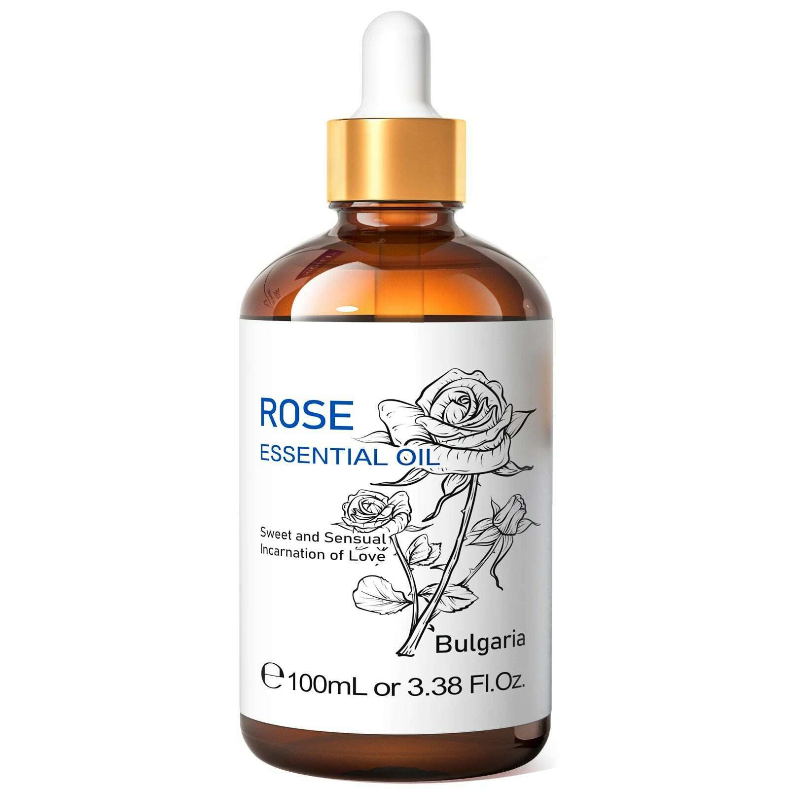 KIMLUD, HIQILI 100ML Eucalyptus Vanilla Frankincense Mint Sandalwood Rose Essential Oils for Diffuser Humidifier Candle Making Massage, Rose / 100ml / spain, KIMLUD APPAREL - Womens Clothes