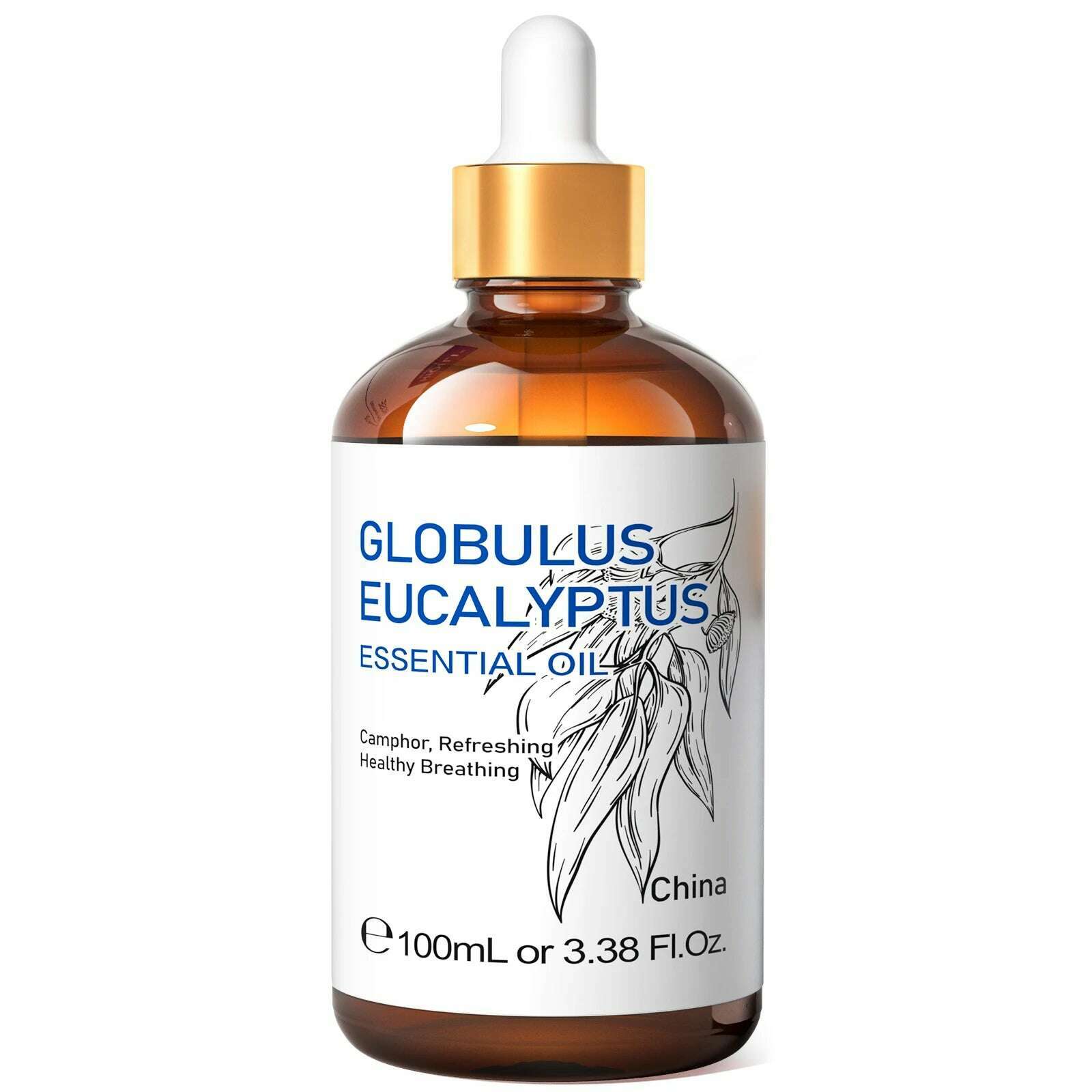 KIMLUD, HIQILI 100ML Eucalyptus Vanilla Frankincense Mint Sandalwood Rose Essential Oils for Diffuser Humidifier Candle Making Massage, Globulus Eucalyptus / 100ml / spain, KIMLUD APPAREL - Womens Clothes