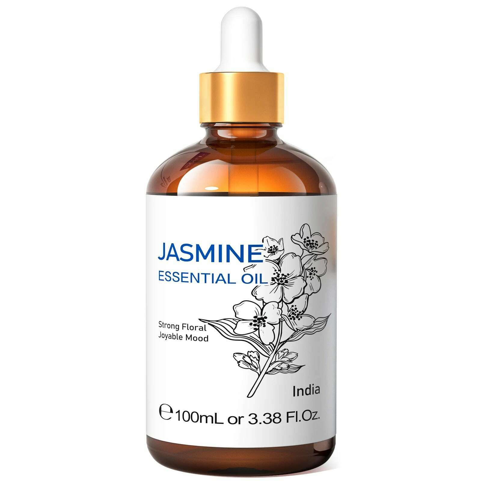 KIMLUD, HIQILI 100ML Eucalyptus Vanilla Frankincense Mint Sandalwood Rose Essential Oils for Diffuser Humidifier Candle Making Massage, Jasmine / 100ml / United States, KIMLUD APPAREL - Womens Clothes
