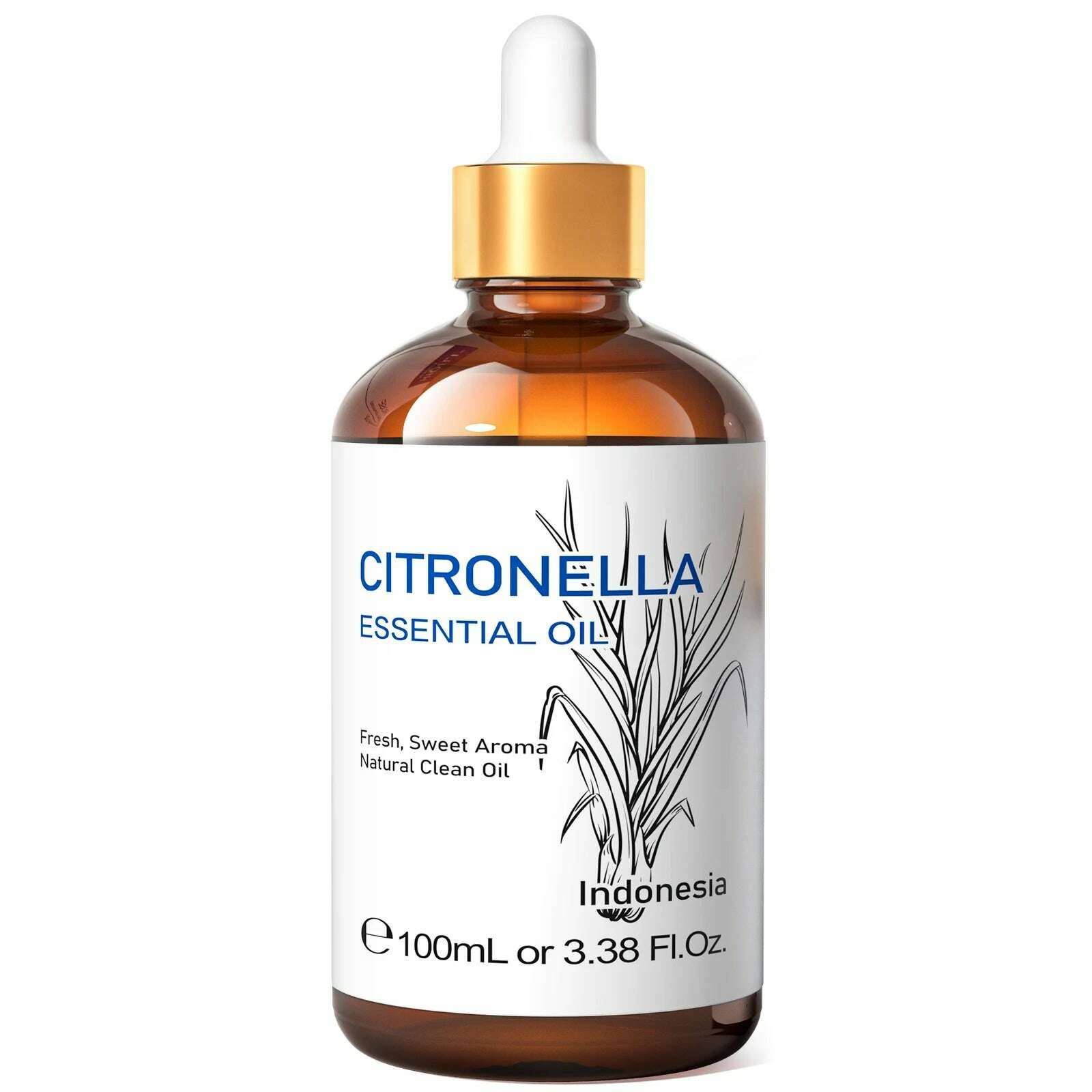 KIMLUD, HIQILI 100ML Eucalyptus Vanilla Frankincense Mint Sandalwood Rose Essential Oils for Diffuser Humidifier Candle Making Massage, Citronella / 100ml / spain, KIMLUD APPAREL - Womens Clothes