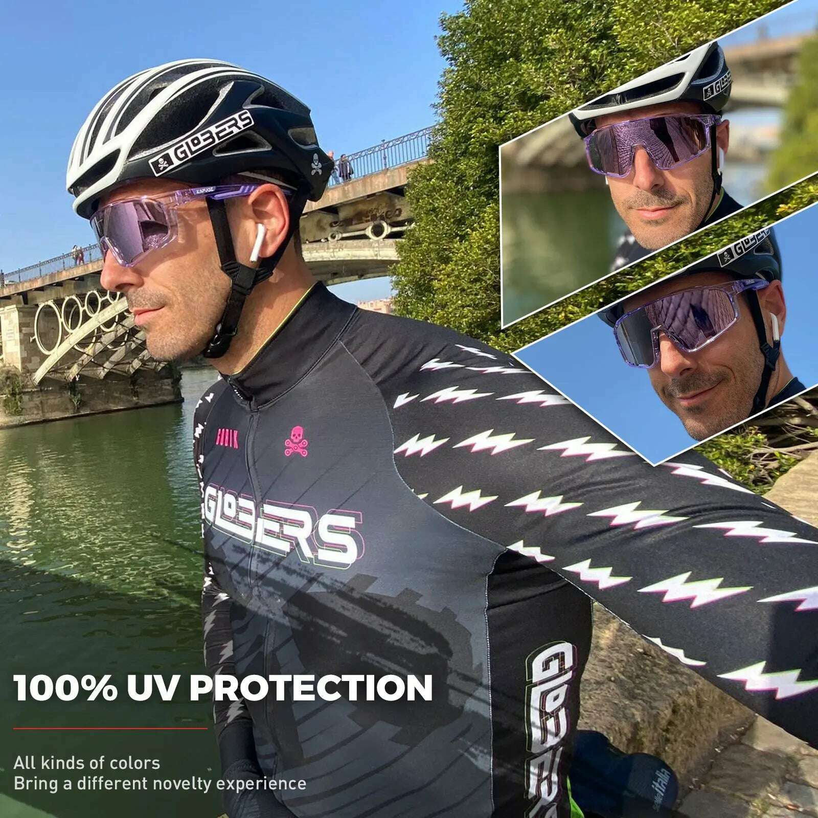 KIMLUD, Kapvoe UV400 Racing Bike Glasses Eyewear MTB Cycling Sunglasses Cycling Glasses Polarized Men's Sunglasses Women Sport Goggles, KIMLUD Womens Clothes