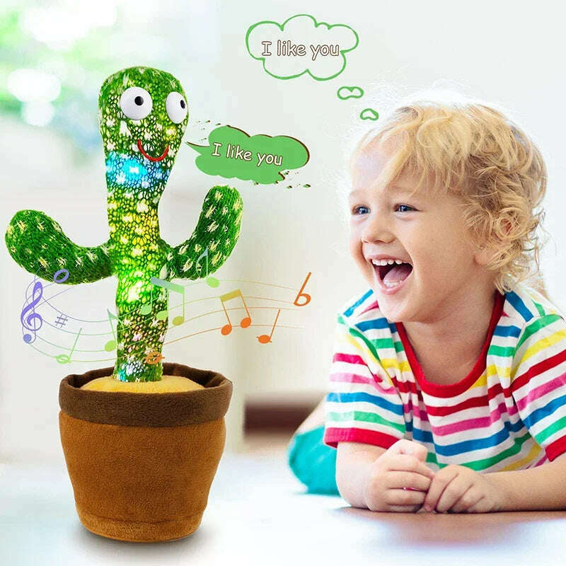 KIMLUD, Kids Dancing Talking Cactus Toys Interactive Talking Sunny Cactus Electronic Plush Toy Home Decoration for Children Xmas Gifts, KIMLUD Womens Clothes