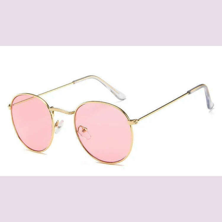Luxury Mirror Sunglasses Women/Men Brand Designer Lady Classic Round Sun Glasses UV400 Outdoor Oculos De Sol Gafas - KIMLUD