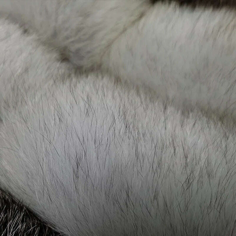 Maomaokong 2023 Natural Real Fox Fur Coat Women Luxury Leather Fur Jackets Winter Female Clothes Silver fox Furry Vest - KIMLUD
