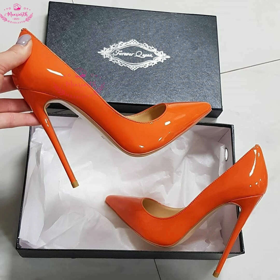 KIMLUD, Meariasth 12cm Red Pointed Toe Pumps Stiletto high Heels women Patent Leather Shallow Dress Shoes Women Sexy Party Heels Blue, as the picture 2 / 35, KIMLUD APPAREL - Womens Clothes