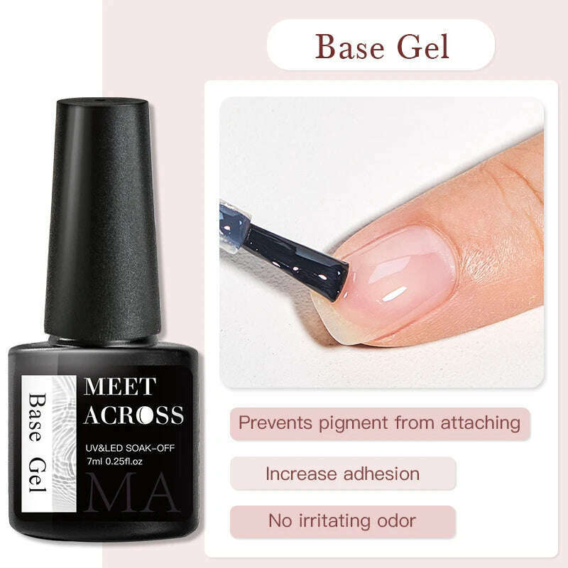 MEET ACROSS 5ml Pink Dried Flower Gel Nail Polish Natural Flower Fairy Nail Art Gel Soak Off UV LED Painting Varnishes For Nails - KIMLUD