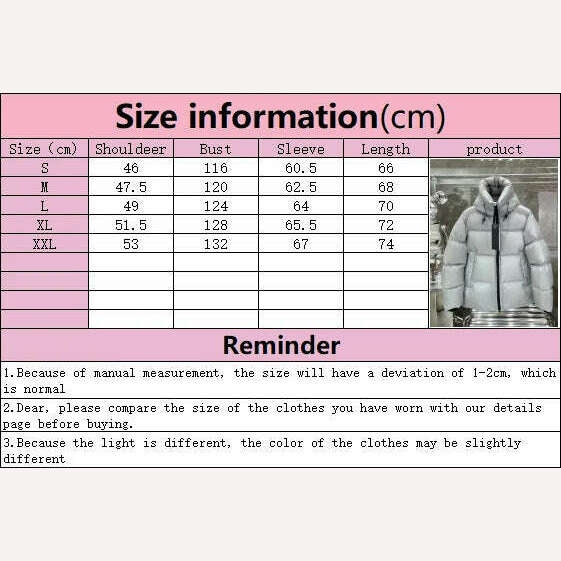 Men and women Autumn and winter Coat y2k Standing collar outdoor wind protection and warmth fashion leisure Hooded down jacket - KIMLUD
