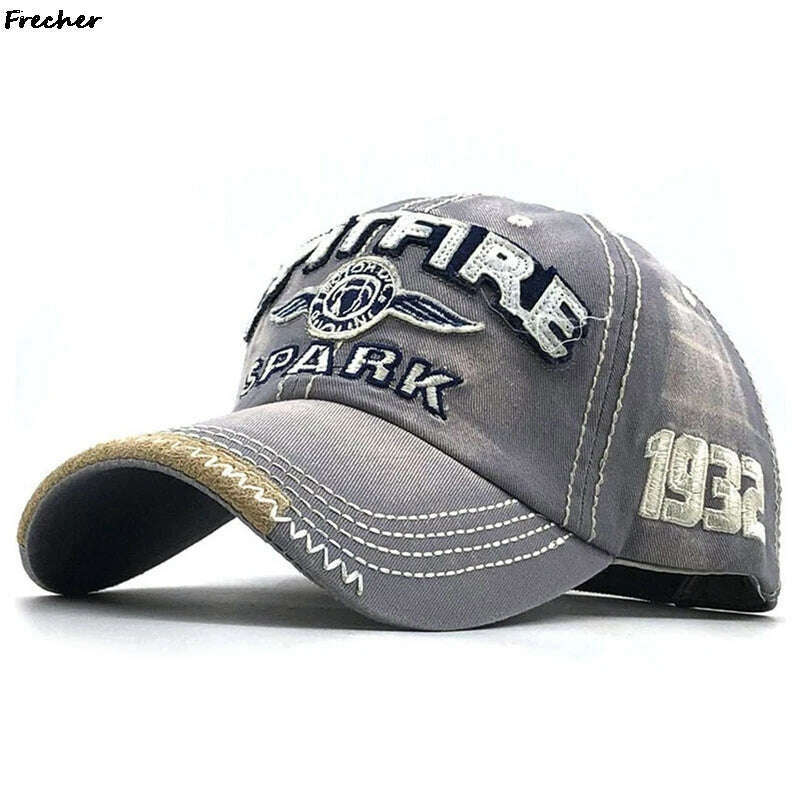 Men Rock Hip Hop Snapback Hat School Jeans Hat Letter Baseball Cap Dance Cowboy Summer Hats Fashion Club Party Visors Gorras - KIMLUD