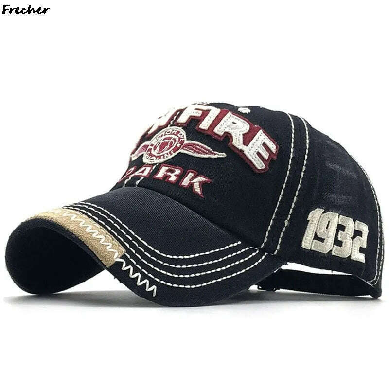 Men Rock Hip Hop Snapback Hat School Jeans Hat Letter Baseball Cap Dance Cowboy Summer Hats Fashion Club Party Visors Gorras - KIMLUD