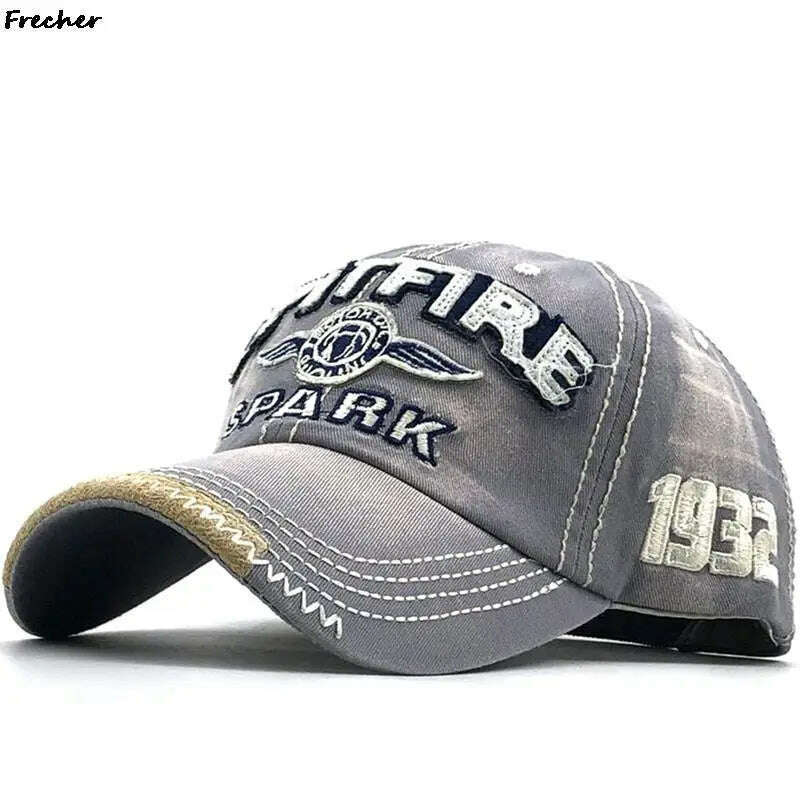 Men Rock Hip Hop Snapback Hat School Jeans Hat Letter Baseball Cap Dance Cowboy Summer Hats Fashion Club Party Visors Gorras - KIMLUD