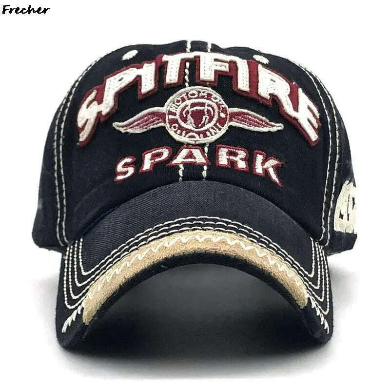 Men Rock Hip Hop Snapback Hat School Jeans Hat Letter Baseball Cap Dance Cowboy Summer Hats Fashion Club Party Visors Gorras - KIMLUD