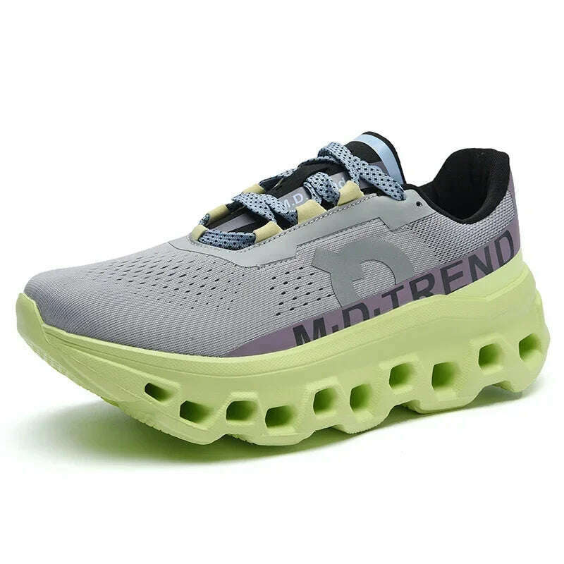 KIMLUD, Men Sports Shoes Luxury Casual Sneakers Mesh Running Shoes Summer Lightweight Platform Fashion Basketball Walking Shoes for Men, PurpleGrayGreen / 41, KIMLUD APPAREL - Womens Clothes