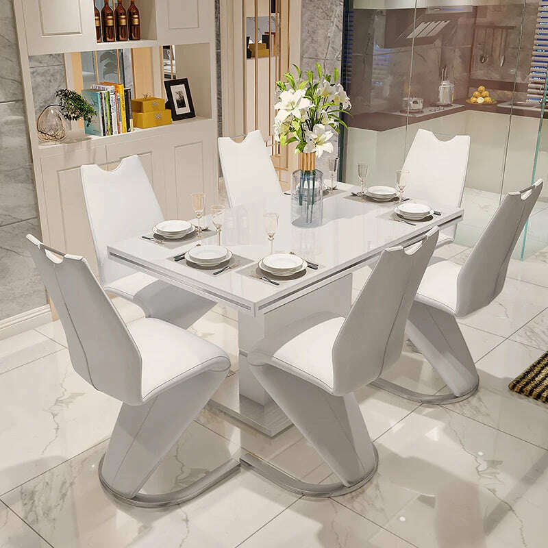 Mobile Nordic Dining Tables Bedside Restaurant Neat Center Conference Dining Tables Patio Mesa De Cozinha Kitchen Furniture - KIMLUD
