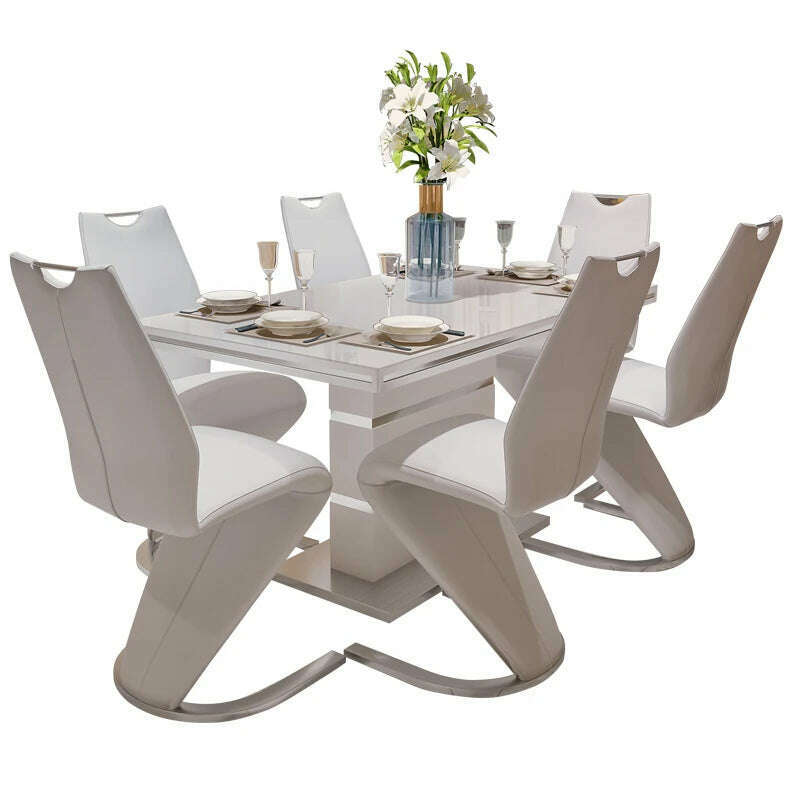 Mobile Nordic Dining Tables Bedside Restaurant Neat Center Conference Dining Tables Patio Mesa De Cozinha Kitchen Furniture - KIMLUD