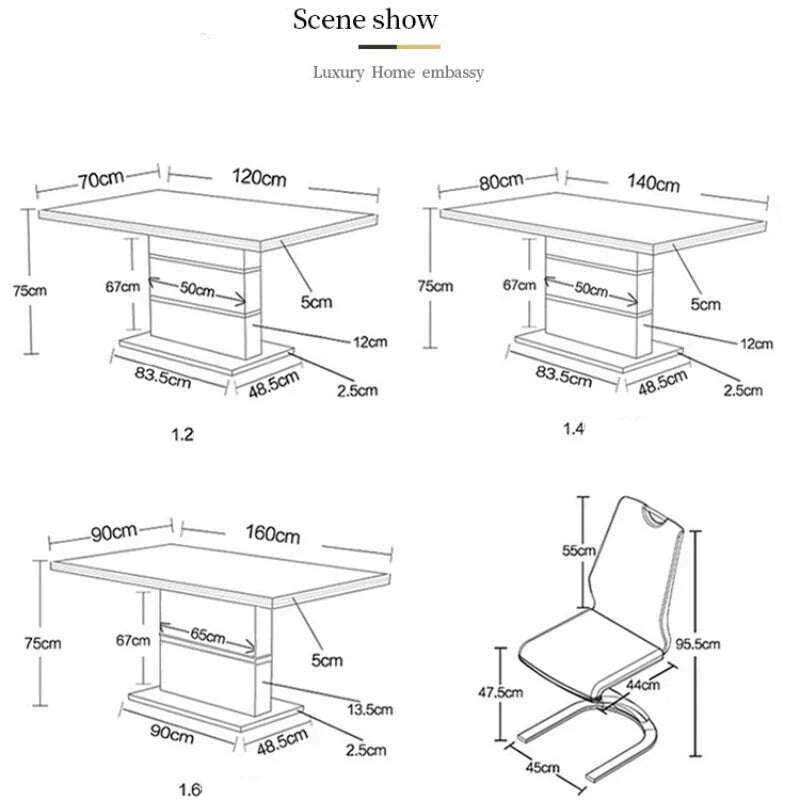Mobile Nordic Dining Tables Bedside Restaurant Neat Center Conference Dining Tables Patio Mesa De Cozinha Kitchen Furniture - KIMLUD