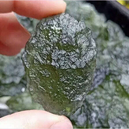 KIMLUD, Moldavite Natural Czech Meteorite Impact Glass Rough Stone Crystal Energy Stone, KIMLUD Womens Clothes