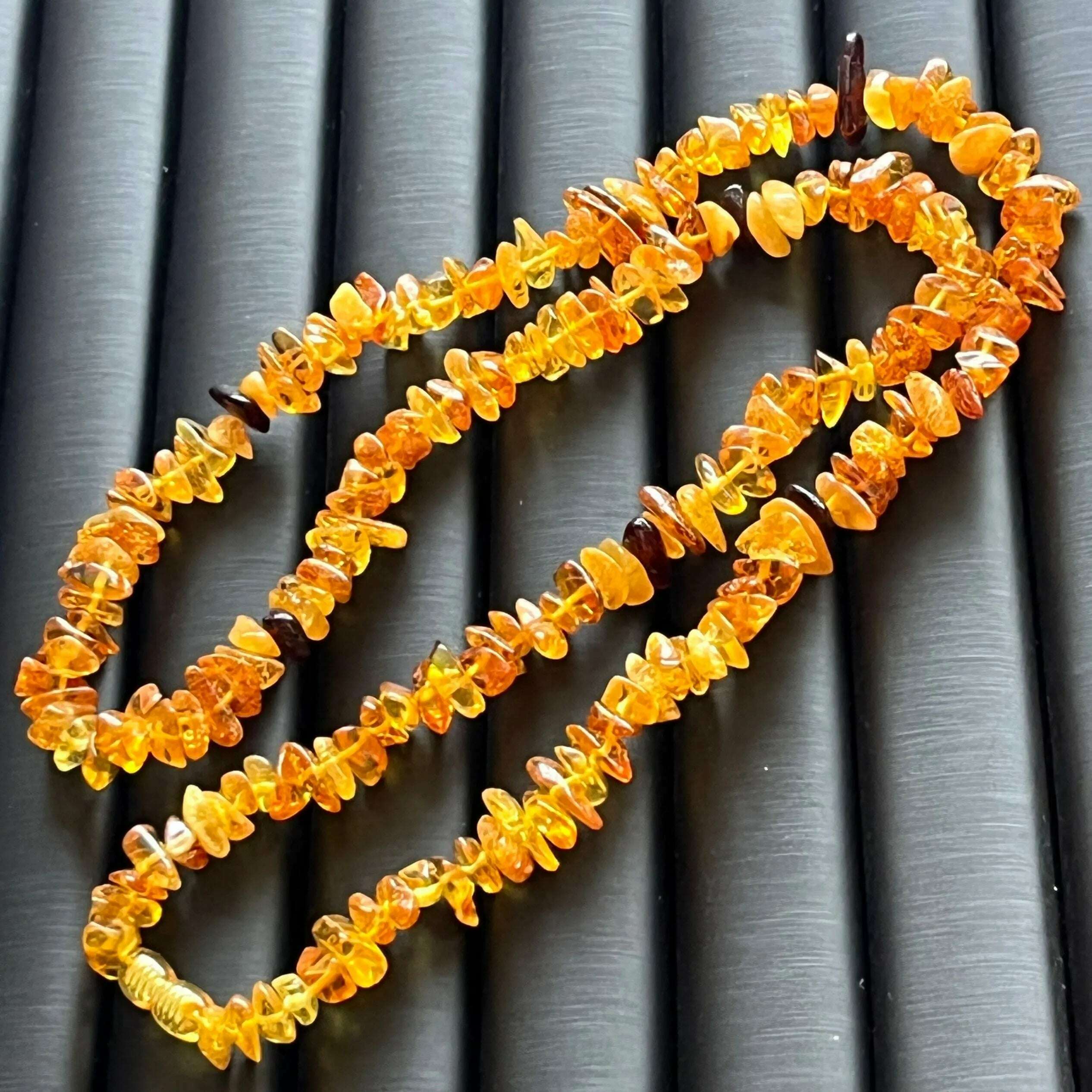 KIMLUD, Natural Amber Necklaces Men Women Healing Gemstone Fine Jewelry Genuine Baltic Amber Raw Stone Beaded Necklace Sweater Chain, KIMLUD Womens Clothes