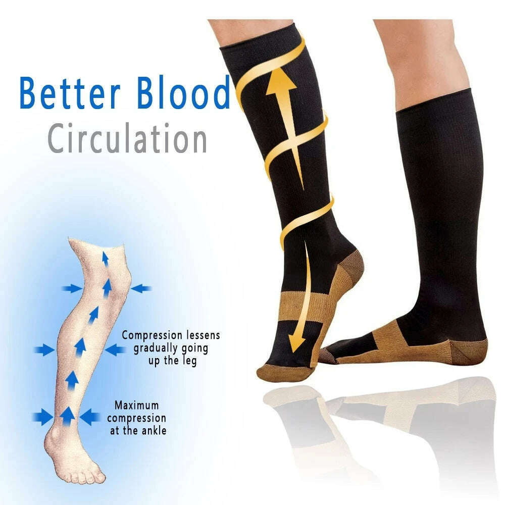 New Arrival Stockings Compression Golf Sport Socks Medical Nursing Stockings Prevent Varicose Veins Socks Fit For Rugby Socks - KIMLUD