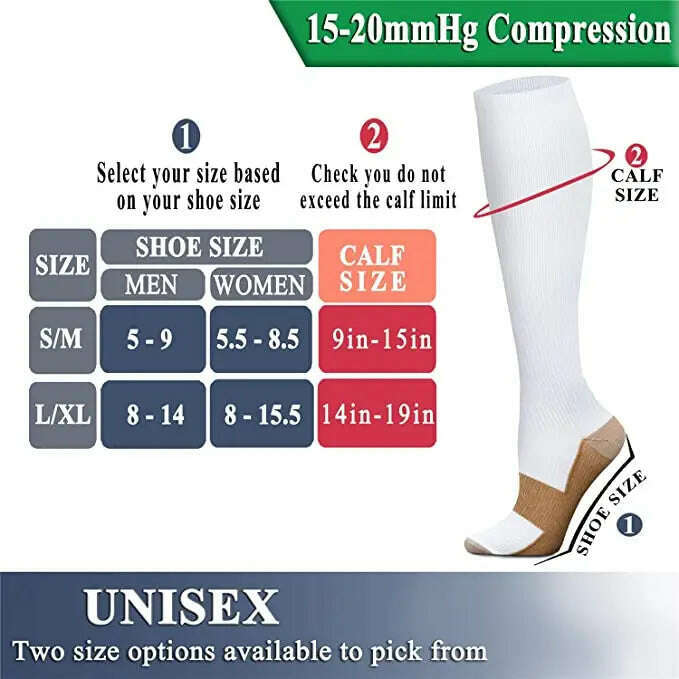 New Arrival Stockings Compression Golf Sport Socks Medical Nursing Stockings Prevent Varicose Veins Socks Fit For Rugby Socks - KIMLUD